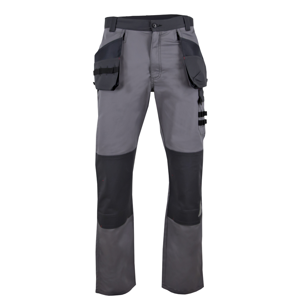 Pantalon bicolore strech poches volantes PEGASE GRIS NOIR - LMA LEBEURRE - 1771