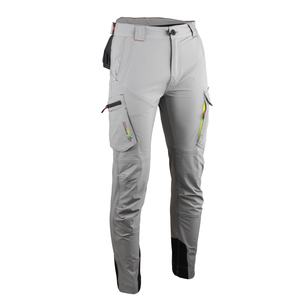 Pantalon stretch 4 WAY homme PLASMA GRIS SOFT - LMA LEBEURRE - 1842