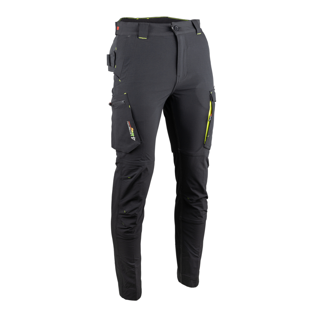 Pantalon stretch 4 WAY homme UTOPIE NOIR - LMA LEBEURRE - 1847