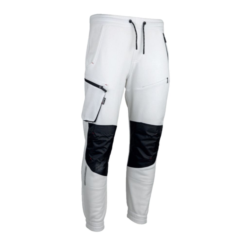 Pantalon PODIUM molleton blanc et noir - LMA LEBEURRE - 1910