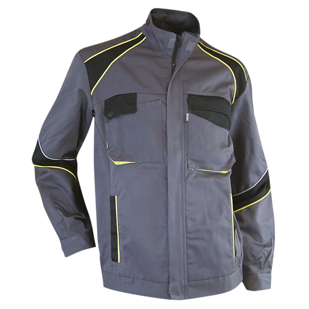 Blouson tricolore Dynamics SEMIS GRIS NOIR JAUNE - LMA LEBEURRE - 2057