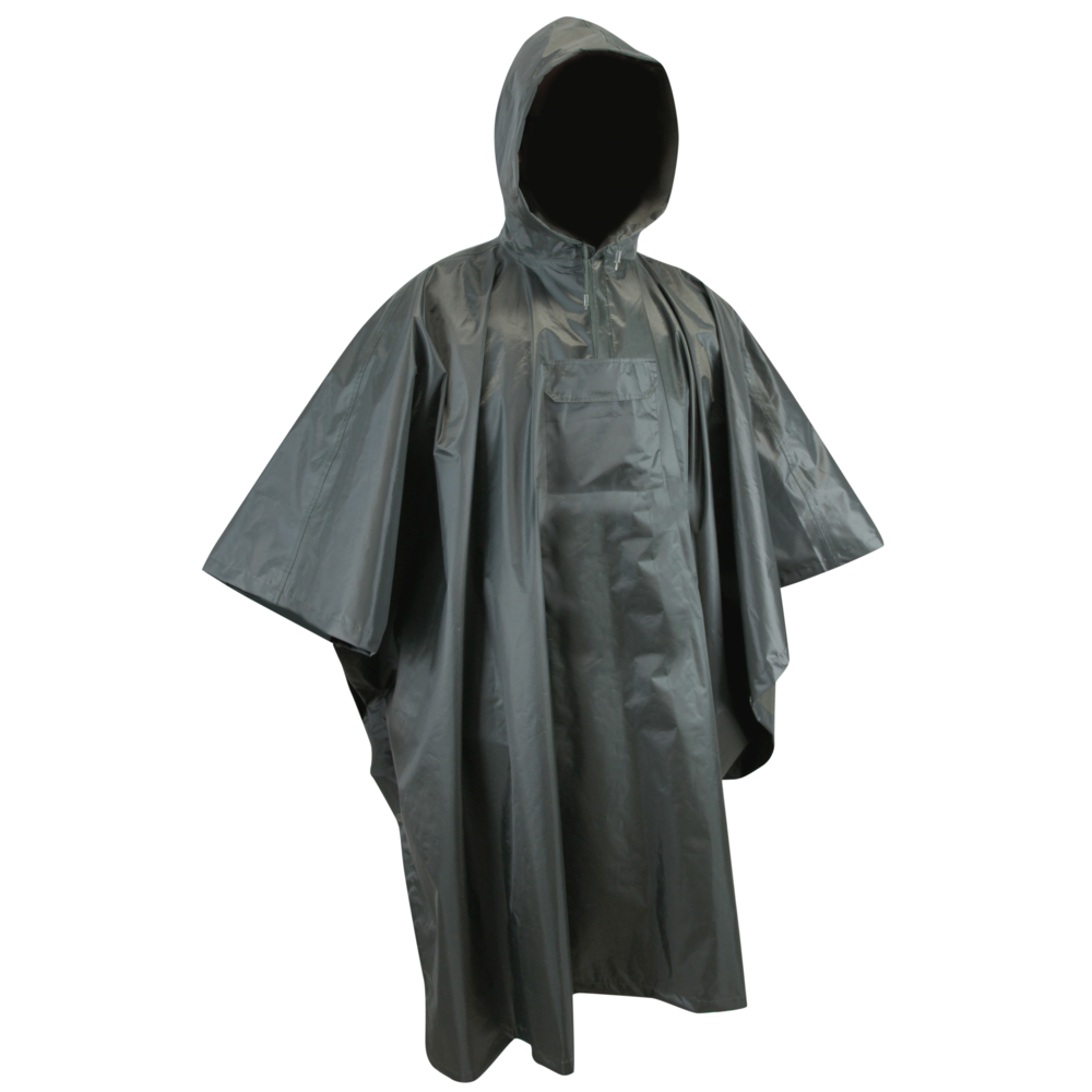 Poncho de pluie gamme MEDIUM CLIMAT KAKI FONCÉ - LMA LEBEURRE - 2093-U