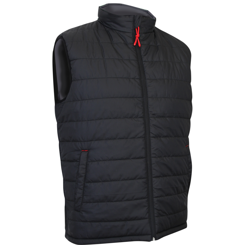 Blouson matelassé - sans manches - reversible REBEL REVERS GRIS NOIR - LMA LEBEURRE - 2131
