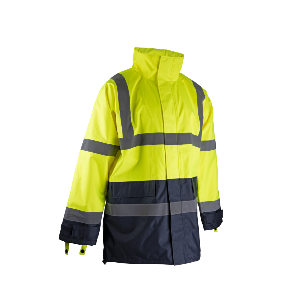 Veste de pluie HV impermeable RADAR JAUNE MARINE - LMA LEBEURRE - 2199