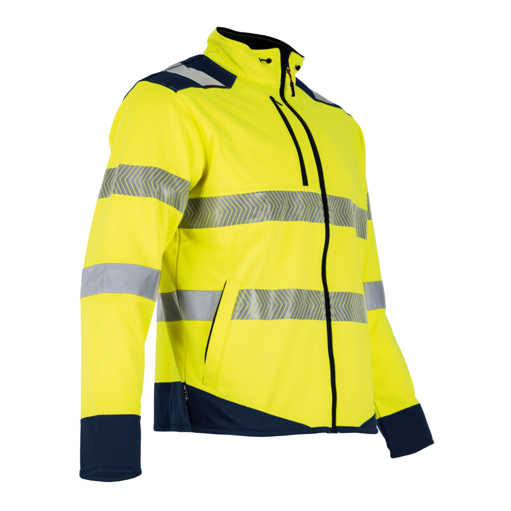 Veste polaire HV membrane FLASH JAUNE MARINE - LMA LEBEURRE - 2245