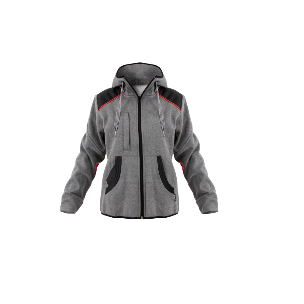 Veste femme molleton zippée capuche SCARLETT NOIR - LMA LEBEURRE - 2284