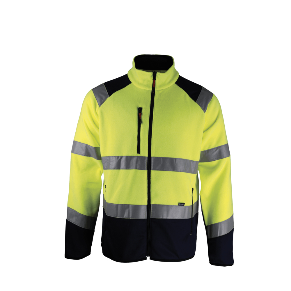 Veste polaire BASIC HV ARTIFICE JAUNE MARINE - LMA LEBEURRE - 2322