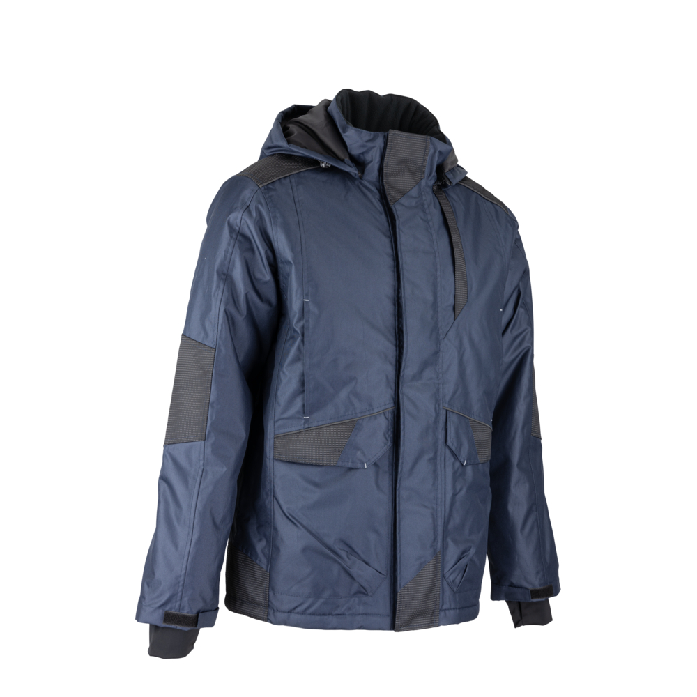 Parka emp renforcés + capuche amovible BALTIQUE MARINE NOIR - LMA LEBEURRE - 2339