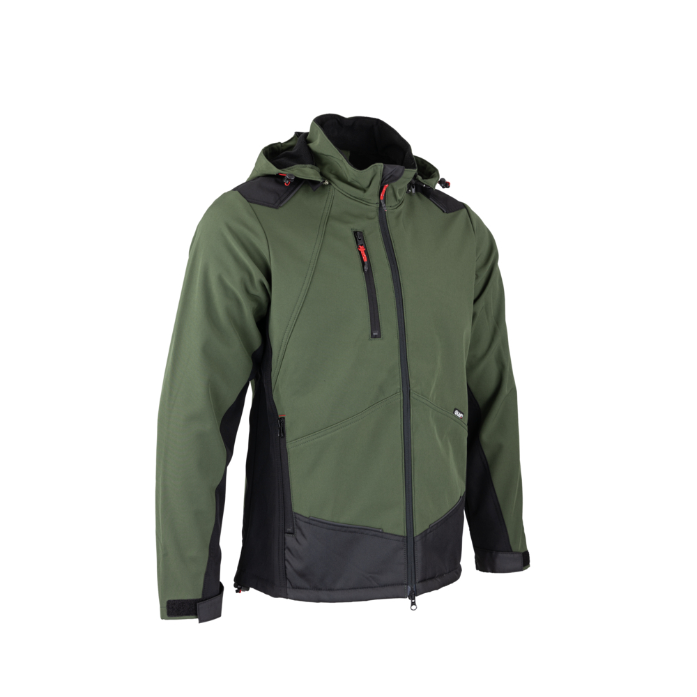 Blouson softshell bicolore RIVER KAKI NOIR - LMA LEBEURRE - 2348