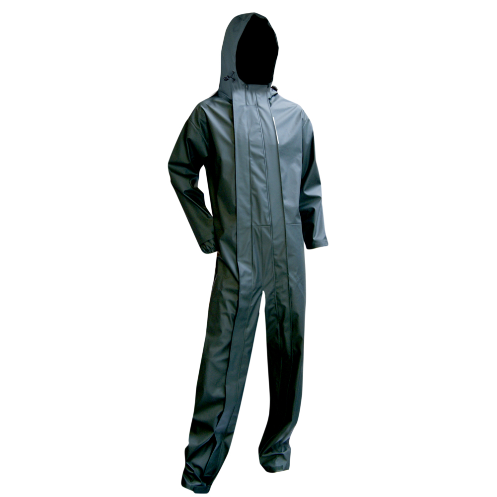 Combinaison 2 zips de pluie gamme TOP METEORE KAKI FONCÉ - LMA LEBEURRE - 4041