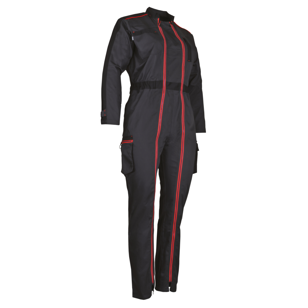 Combinaison femme 2 zips bicolore COLLINE GRIS NOIR - LMA LEBEURRE - 4114