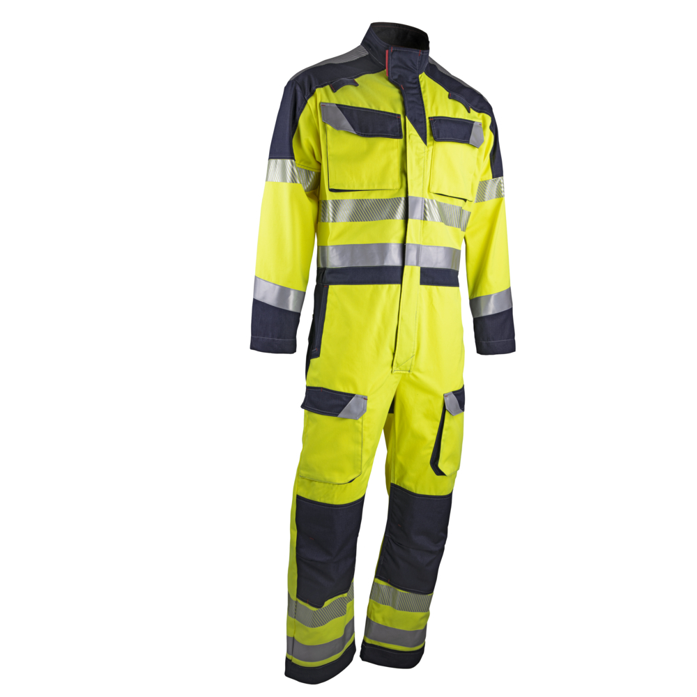 Combinaison SILICIUM JAUNE MARINE - RISK E3 HV PG - LMA LEBEURRE - 4150