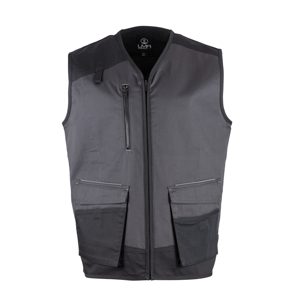 Gilet sans manches multipoches ASTRO GRIS F NOIR - LMA LEBEURRE - 5082