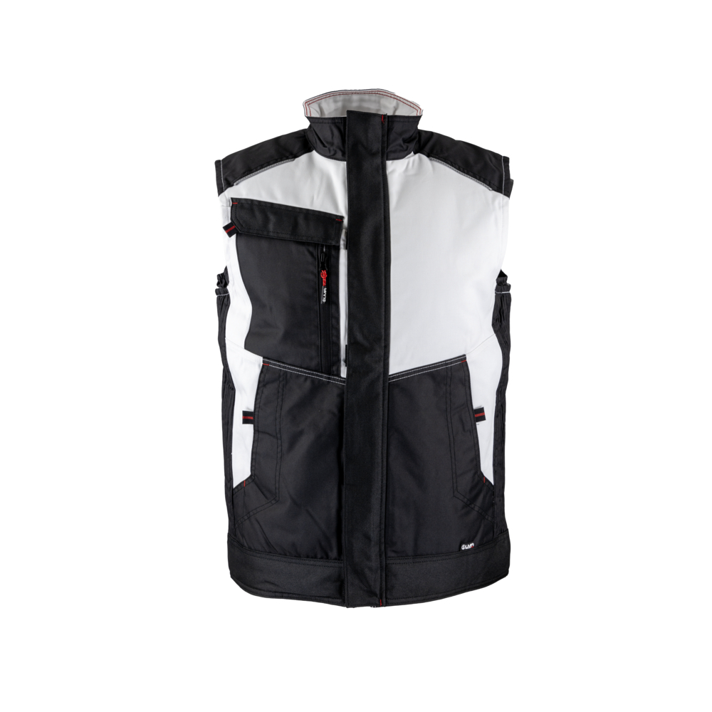 Bodywarmer bicolore CELESTE BLANC GRIS NUIT - LMA LEBEURRE - 5099
