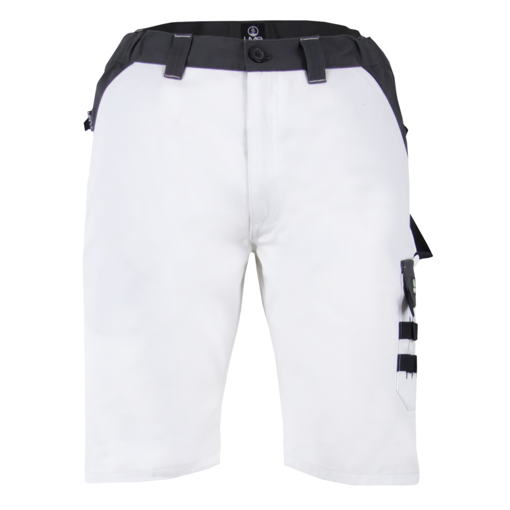 Bermuda bicolore multipoches PASTEL BLANC GRIS NUIT - LMA LEBEURRE - 6108