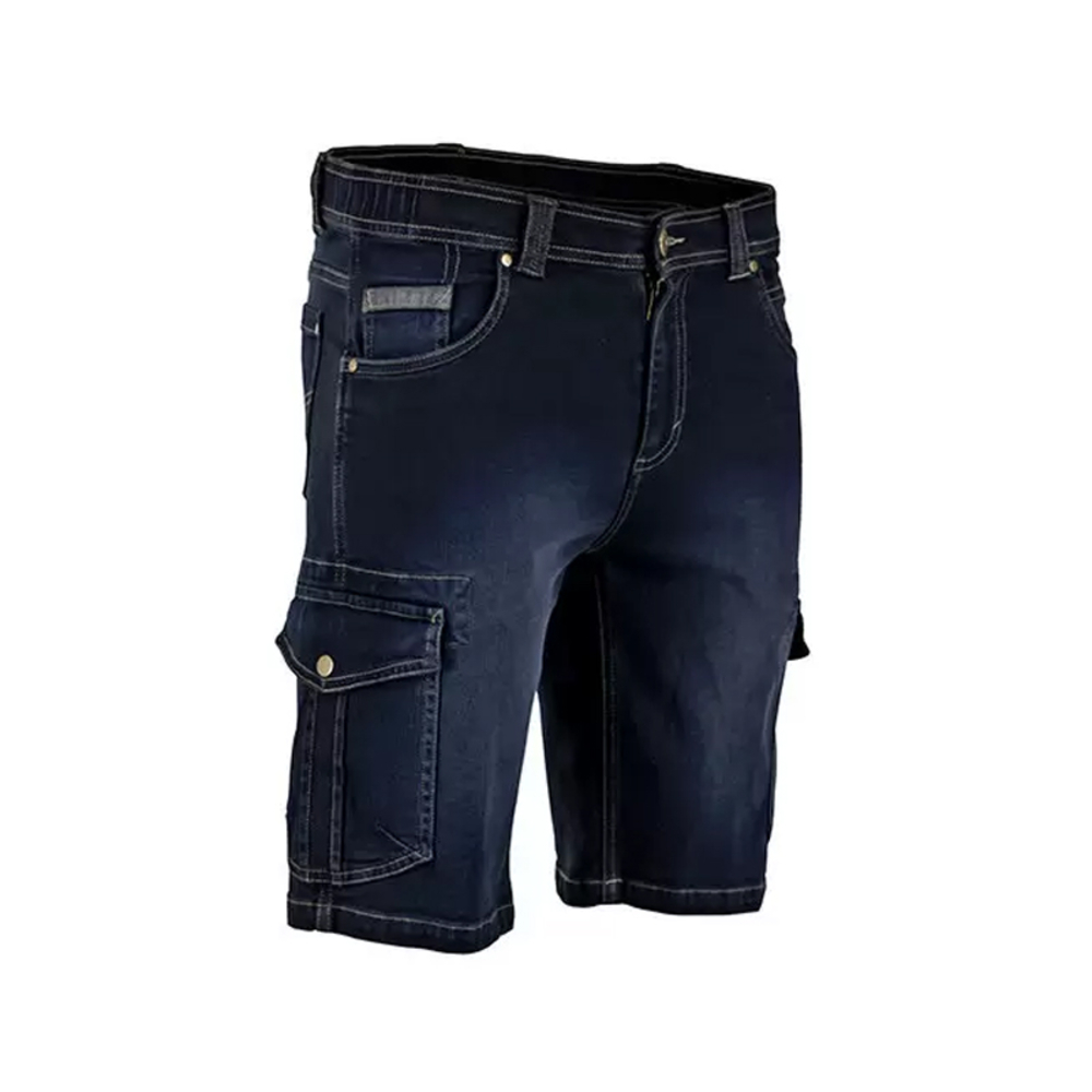 Bermuda denim stretch multipoches RADE BLEU DENIM - LMA LEBEURRE - 6113