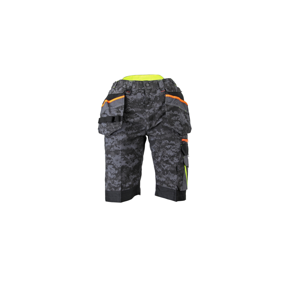 Bermuda poches volantes amovibles CONSOLE DIGITRADE GRIS NUIT - LMA LEBEURRE - 6143