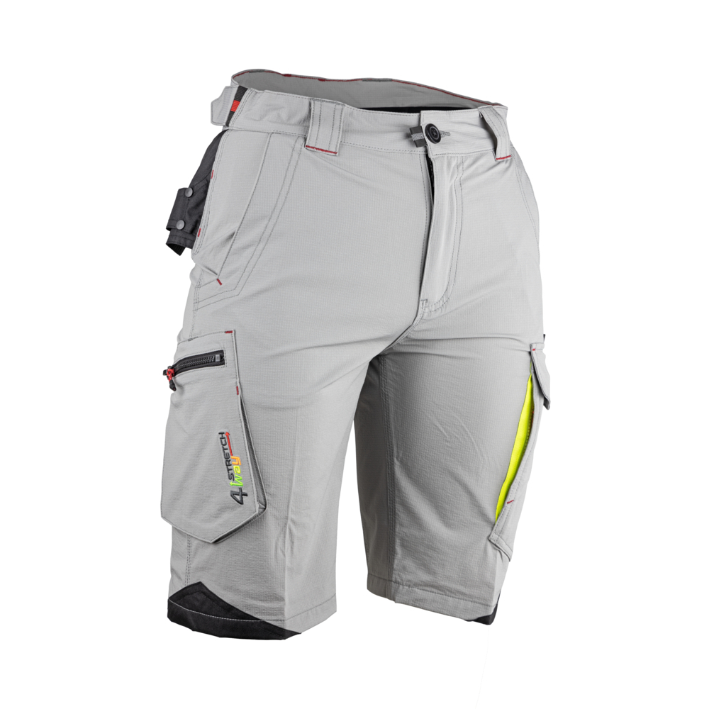 Bermuda stretch 4 WAY homme MOLECULE GRIS SOFT - LMA LEBEURRE - 6151