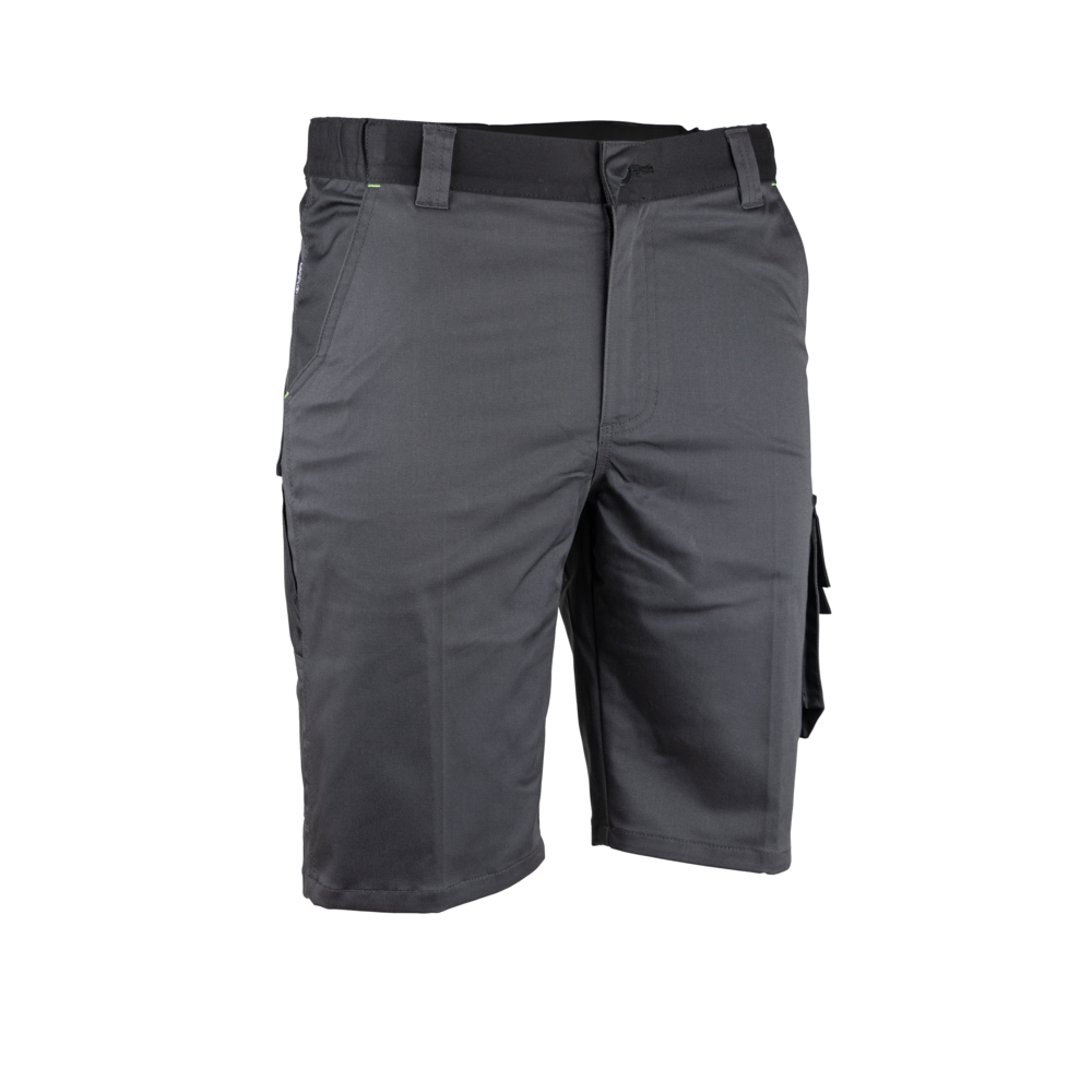 Bermuda bicolore multipoches DEDALE GRIS NOIR - LMA LEBEURRE - 6154