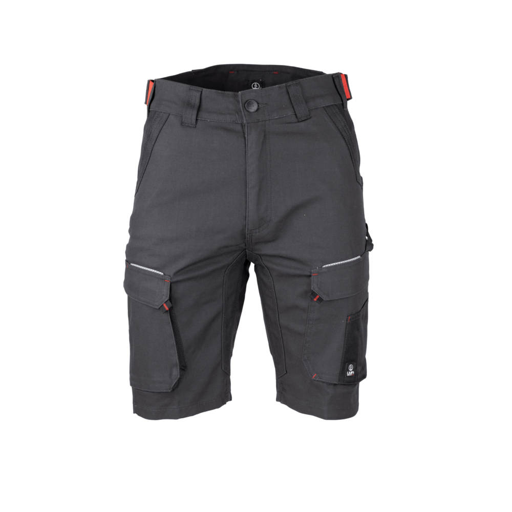 Bermuda multipoches stretch PALEO GRIS NUIT NOIR - LMA LEBEURRE - 6165