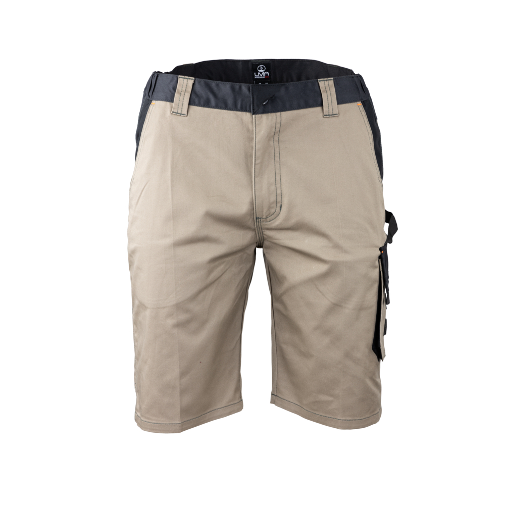 Bermuda bicolore stretch multipoches  CHIRON BEIGE GRIS F - LMA LEBEURRE - 6168