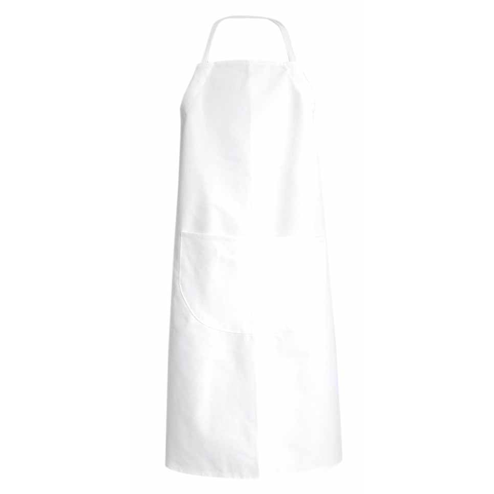 Tablier bavette poche hauteur réglable CIBOULETTE BLANC - LMA LEBEURRE - 700044-U