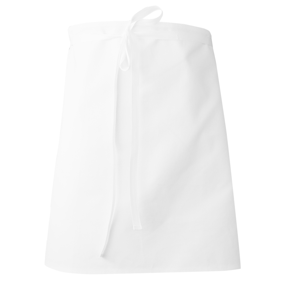 Tablier de cuisinier rectangle 55 cm TRAITEUR blanc - LMA LEBEURRE - 7036-U