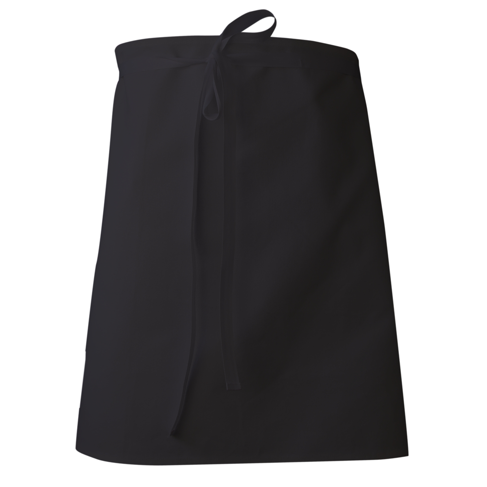 Tablier de cuisinier rectangle 55 cm TAMIS noir - LMA LEBEURRE - 7039- U