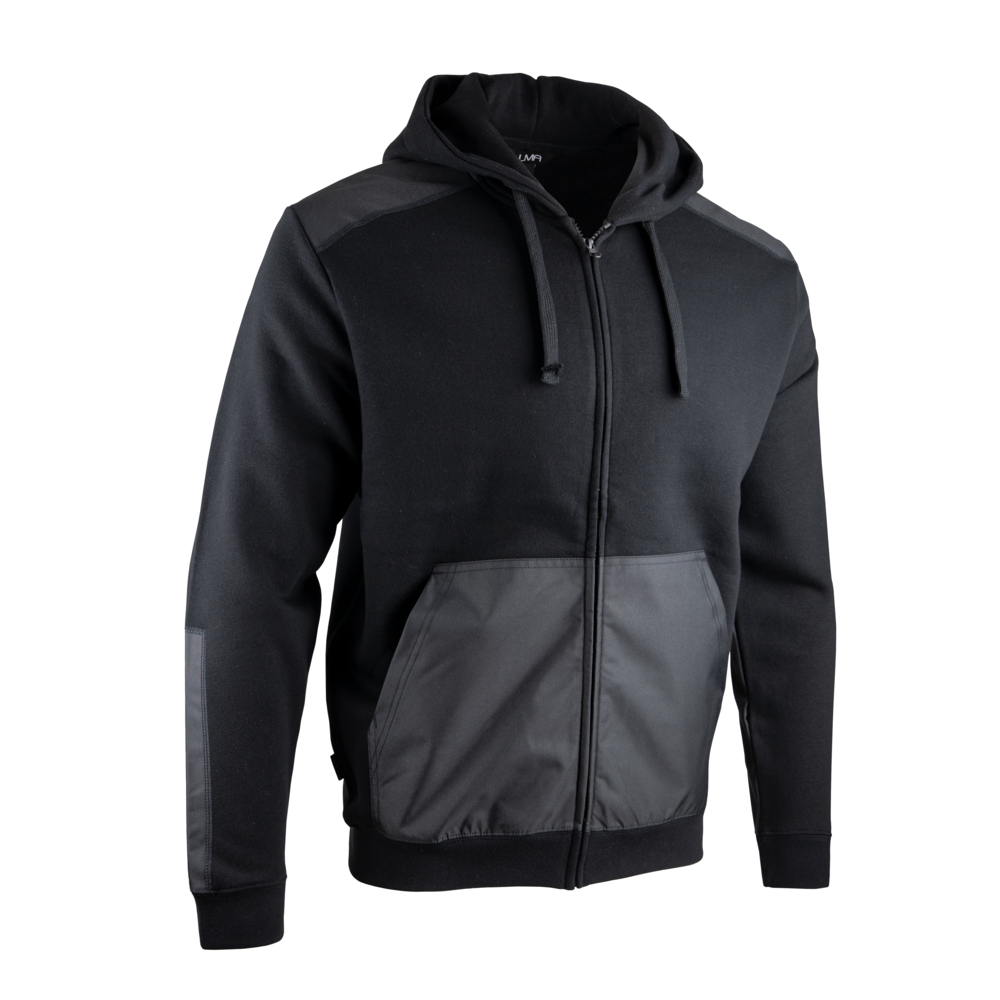 Veste molleton capuche QUEBEC NOIR - LMA LEBEURRE - 8094