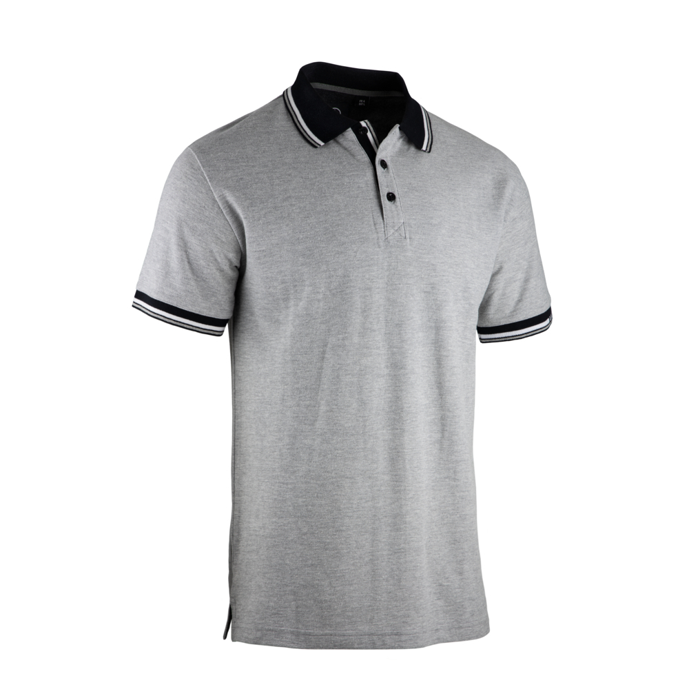 Polo maille pique MC PARKER GRIS CHINÉ - LMA LEBEURRE - 9284