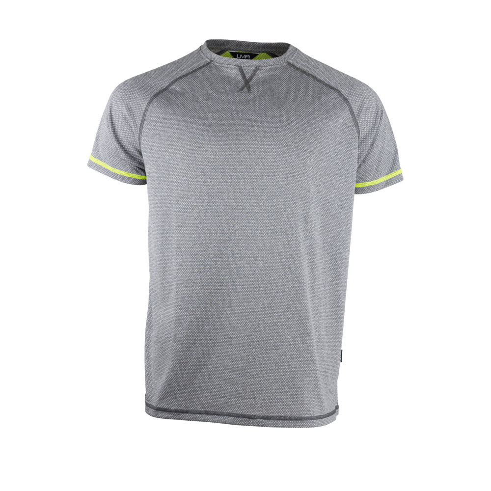 T-shirt manches courtes anti UV LABYRINTHE GRIS ACIER - LMA LEBEURRE - 9300