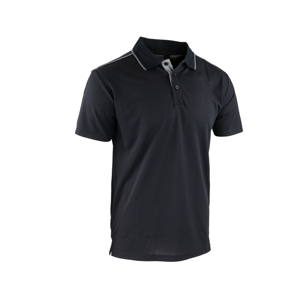 Polo maille pique MC BARKHANE NOIR - LMA LEBEURRE - 9324