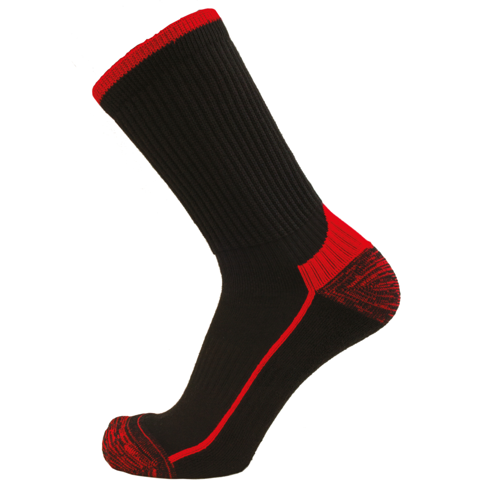 Paire chaussette coolmax cordura ZEUS ROUGE NOIR - LMA LEBEURRE - 99104