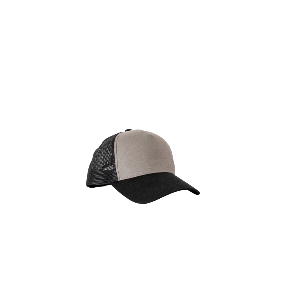 Casquette 5 pans + filet CAPITOLE GRIS NOIR - LMA LEBEURRE - 99143-U