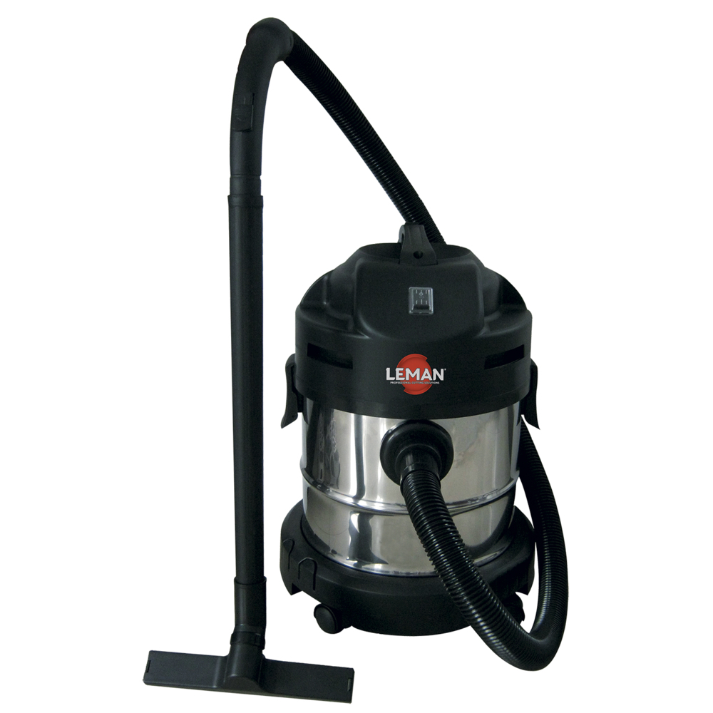 Aspirateur cuve inox 20L utiles 1250W LEMAN - LOASP201