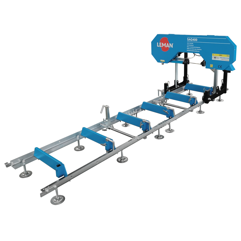 Scie à grume 400mm banc 1500mm rallonge de 1500mm LEMAN - SAG400