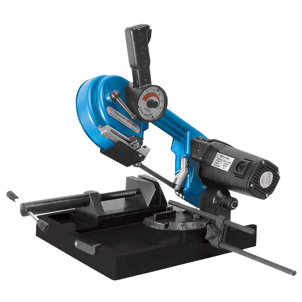 Scie à ruban metal d100mm 1500W lame 1140mm LEMAN - SRM100