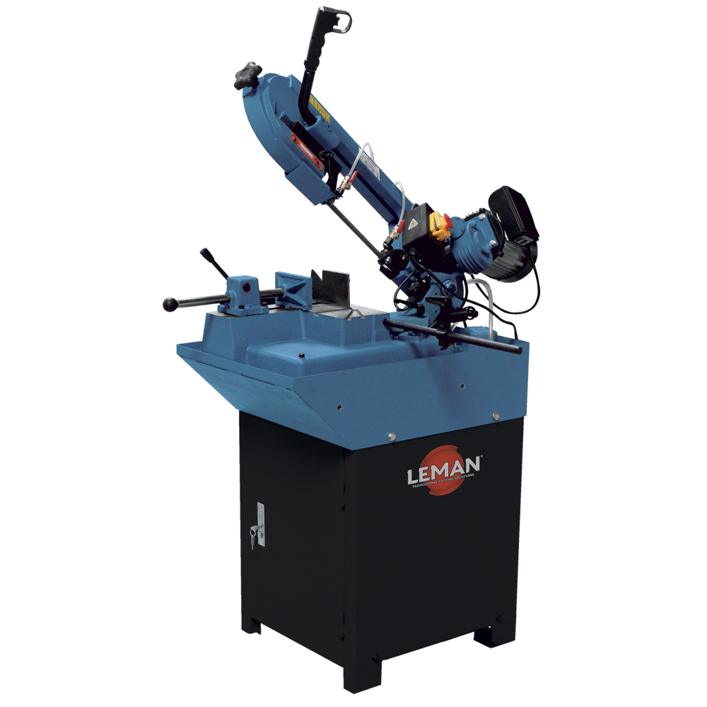 Scie à ruban metal d150mm 550W lame 1735mm manuelle mono LEMAN - SRM150