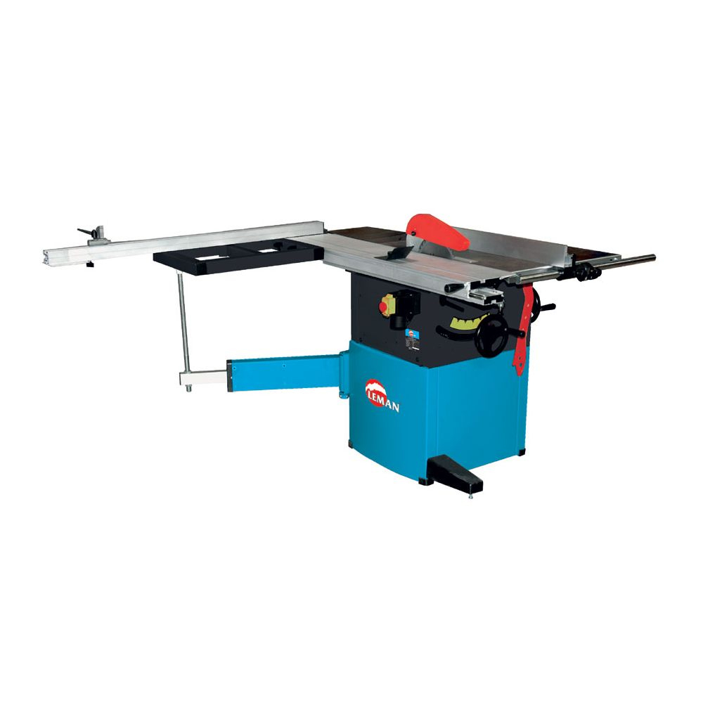 Scie sur table diam 255 mm avec chariot ras de lame LEMAN - SST256