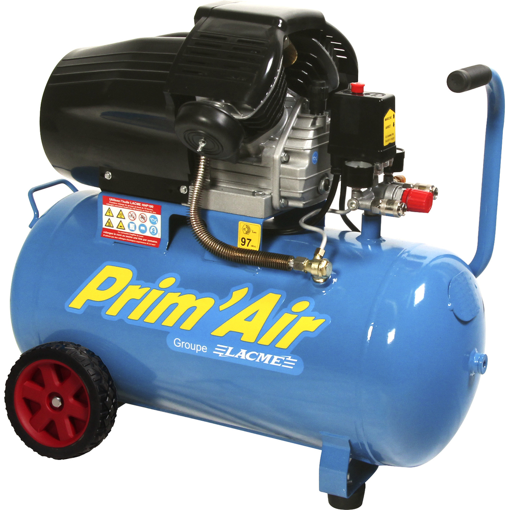 COMPRESSEUR 50L 8BAR 20M3/H 3CV BICYLINDRE LACME 104270