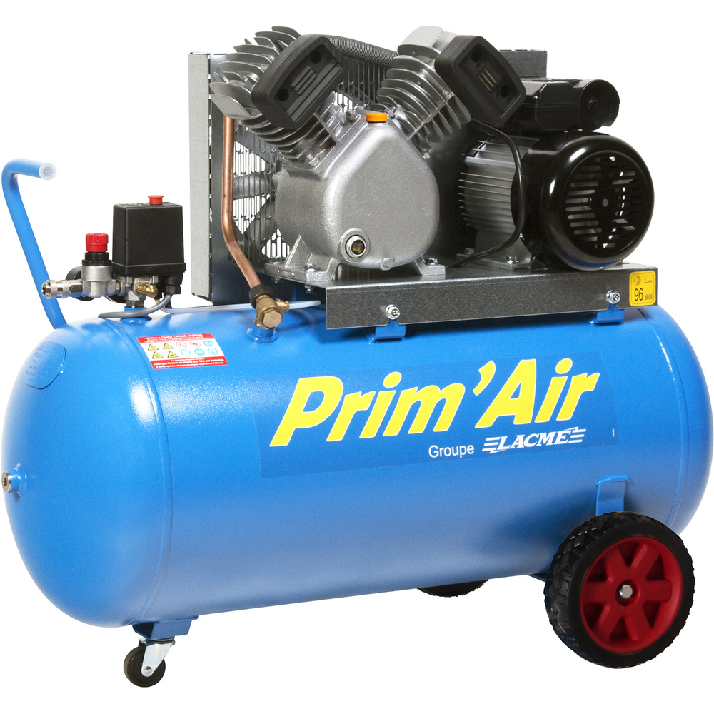 COMPRESSEUR 100L 10BAR 21M3/H 3CV BICYLINDRE LACME 122200