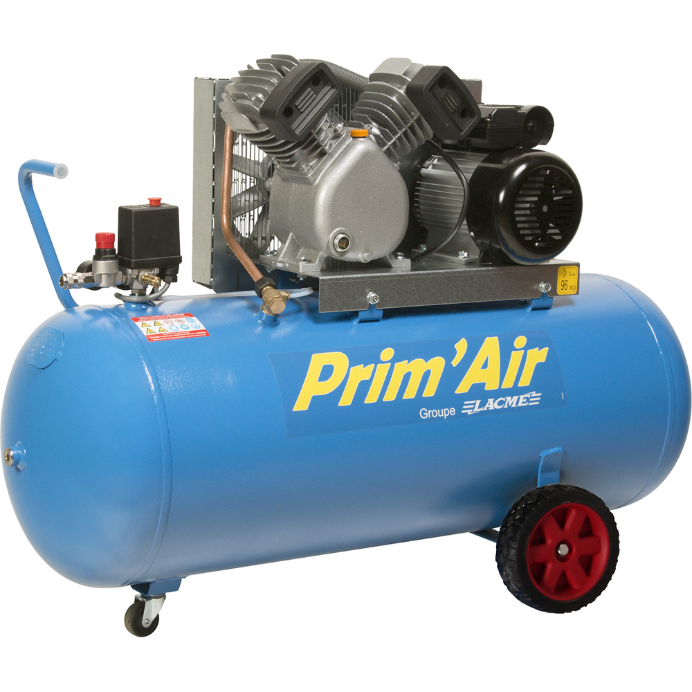 COMPRESSEUR 150L 10BAR 21M3/H 3CV BICYLINDRE LACME 122220
