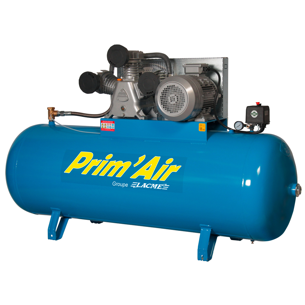 COMPRESSEUR 500L 10BAR 55M3/H 10CV TRI LACME 161100