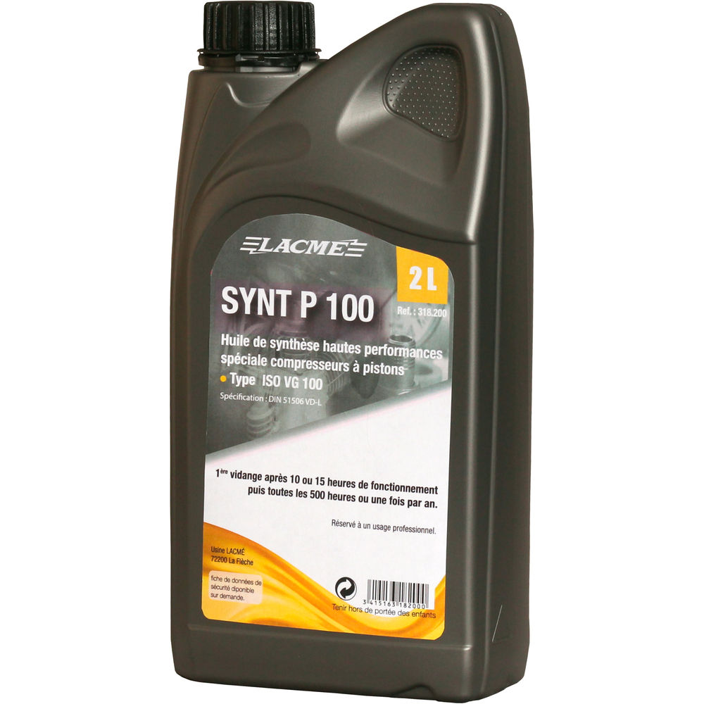 Huile synthese p100 bid 2l LACME - 318200