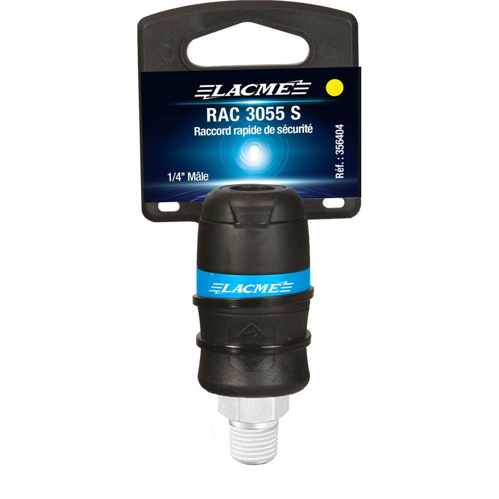 Rac 3055 s : coupleur de sécurité - à griffes - gros débit - iso 6150b 7,2 LACME - 356400