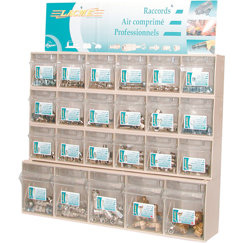Presentoir raccordss standard 2 LACME - 370600