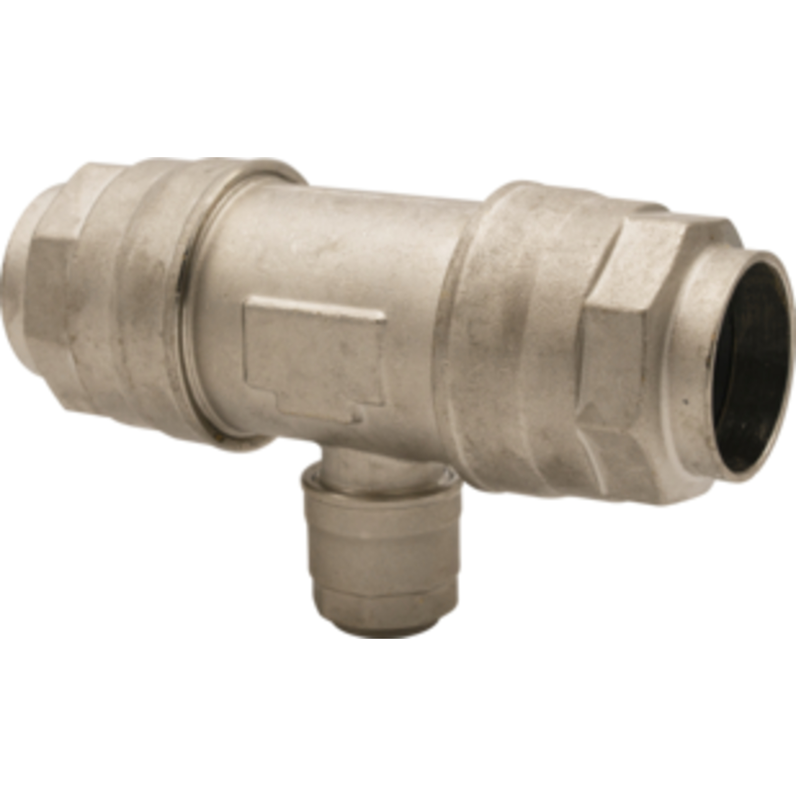 Raccord en laiton Nickelé pour réseau d'air - Té DN 40 Spécial descente DN 20 LACME - 403800