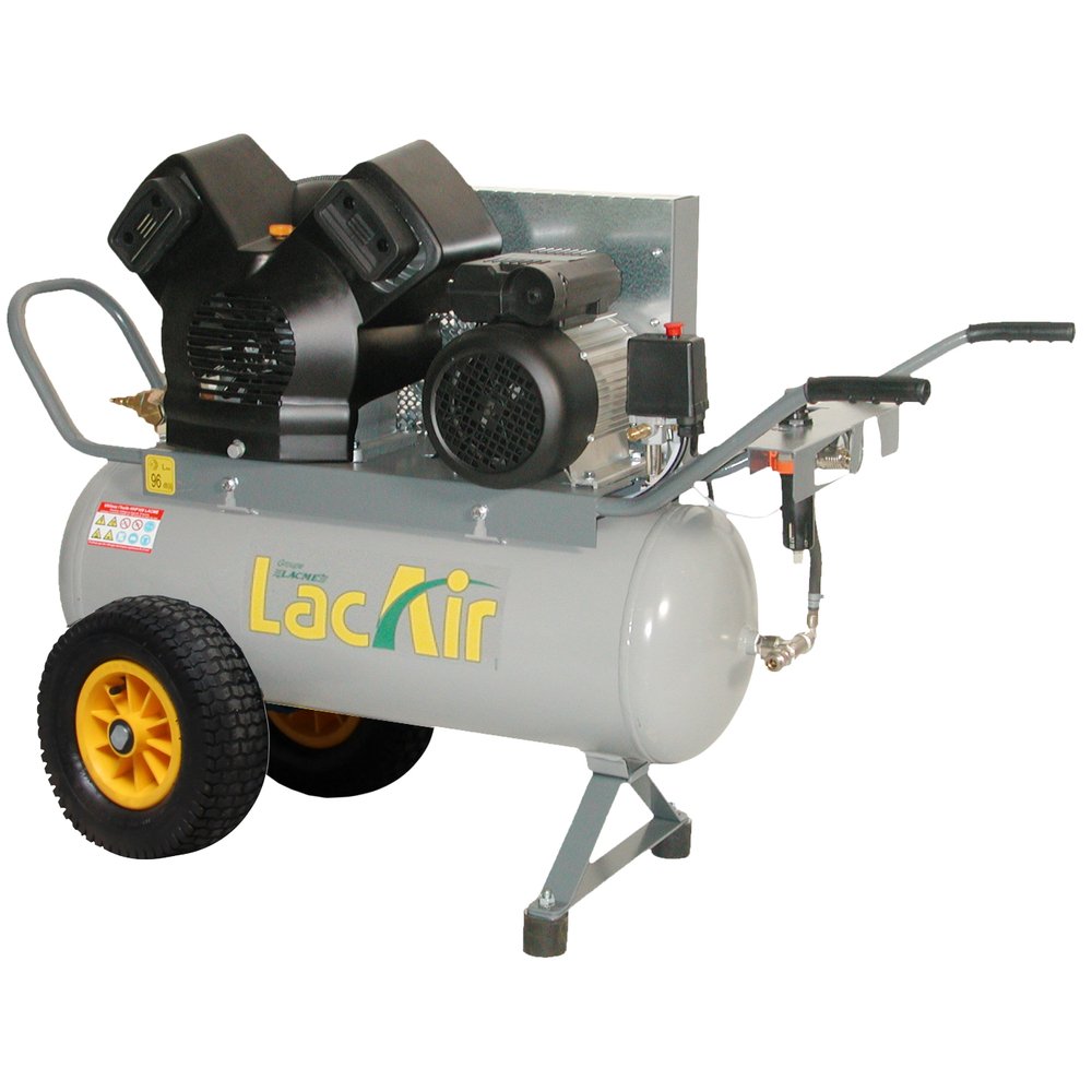 Compresseur mobile de chantier bicylindre 11 bar 4 cv LACME Airbat 27/50m - 462550