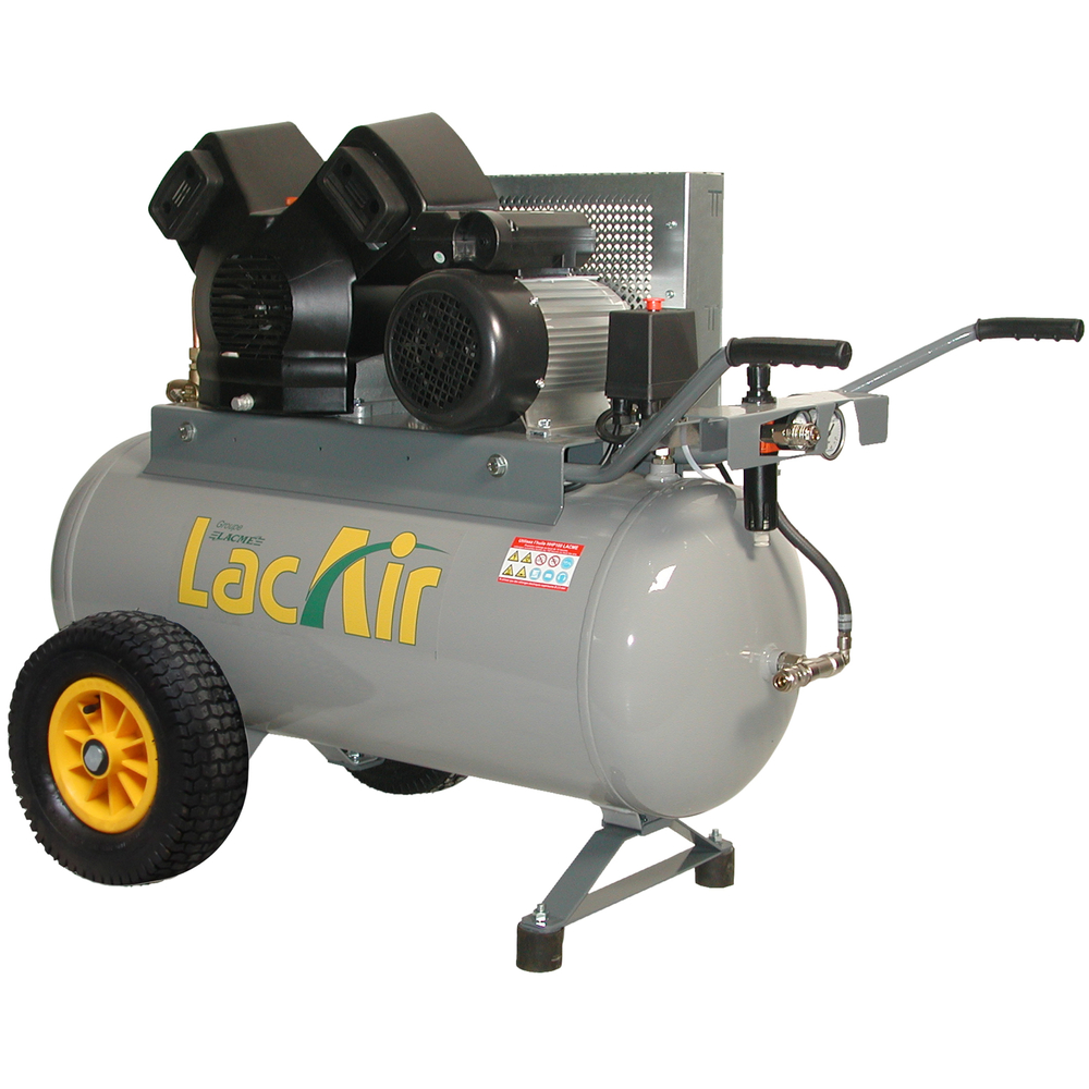 Compresseur bicylindre 100l 11bar 4cv LACME Airbat 27/100vmc 462570