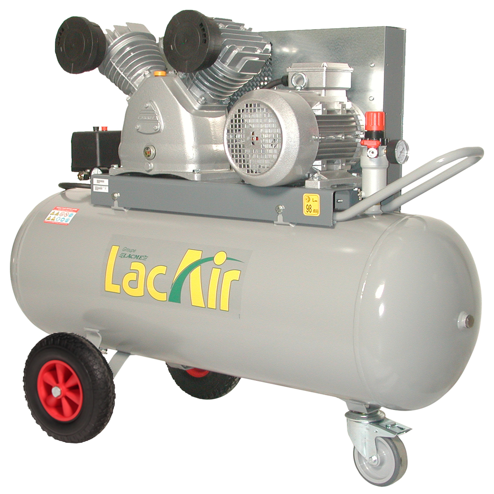 Compresseur mobile pro 150 l 11 bar 36 m³/h LACME Twinair 36/150t - 464100